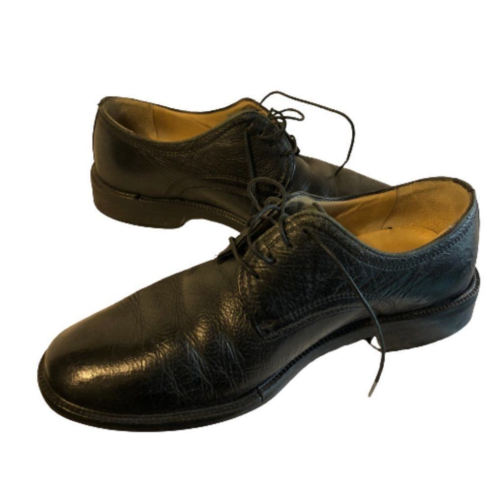 Pronto-Uomo Size 8.5M Black Leather Dress Shoes
